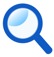 Magnifying glass icon representing API request logs